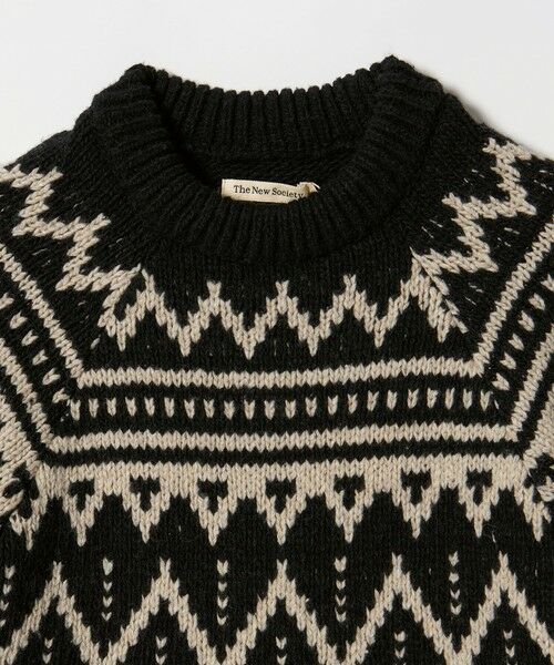 BEAUTY&YOUTH UNITED ARROWS / ビューティー&ユース ユナイテッドアローズ ニット・セーター | ＜The New Society＞ジャガードニットプルオーバー | 詳細2