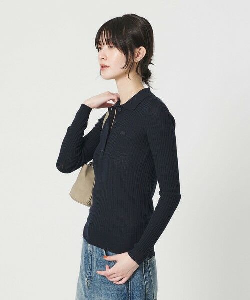 BEAUTY&YOUTH UNITED ARROWS / ビューティー&ユース ユナイテッドアローズ ニット・セーター | ＜LACOSTE＞ポロカラーニットプルオーバー | 詳細2