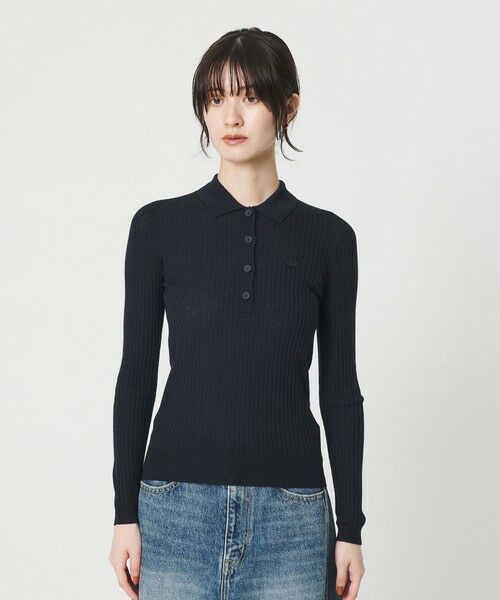 BEAUTY&YOUTH UNITED ARROWS / ビューティー&ユース ユナイテッドアローズ ニット・セーター | ＜LACOSTE＞ポロカラーニットプルオーバー | 詳細4