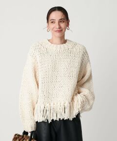 BEAUTY&YOUTH UNITED ARROWS / ビューティー&ユース ユナイテッドアローズ ニット・セーター | 【別注】＜IRONING＞フリンジ ニットプルオーバー
