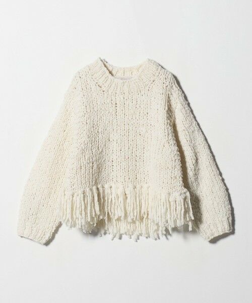 BEAUTY&YOUTH UNITED ARROWS / ビューティー&ユース ユナイテッドアローズ ニット・セーター | 【別注】＜IRONING＞フリンジ ニットプルオーバー | 詳細8