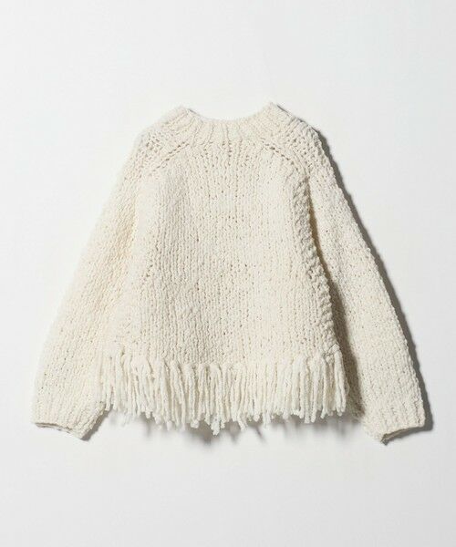 BEAUTY&YOUTH UNITED ARROWS / ビューティー&ユース ユナイテッドアローズ ニット・セーター | 【別注】＜IRONING＞フリンジ ニットプルオーバー | 詳細9