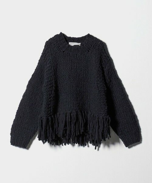 BEAUTY&YOUTH UNITED ARROWS / ビューティー&ユース ユナイテッドアローズ ニット・セーター | 【別注】＜IRONING＞フリンジ ニットプルオーバー | 詳細16