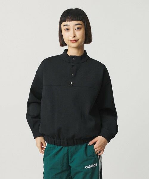 BEAUTY&YOUTH UNITED ARROWS / ビューティー&ユース ユナイテッドアローズ ニット・セーター | 【WEB限定】ポリエステル スナップスタンドプルオーバー | 詳細1