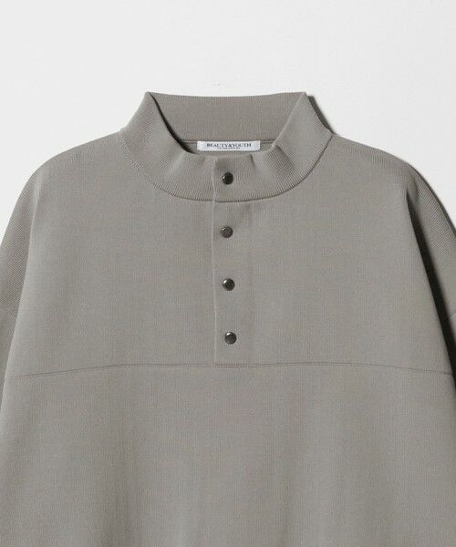 BEAUTY&YOUTH UNITED ARROWS / ビューティー&ユース ユナイテッドアローズ ニット・セーター | 【WEB限定】ポリエステル スナップスタンドプルオーバー | 詳細13