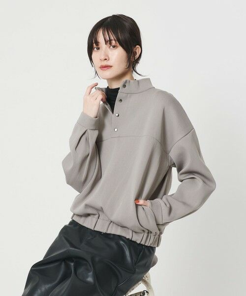 BEAUTY&YOUTH UNITED ARROWS / ビューティー&ユース ユナイテッドアローズ ニット・セーター | 【WEB限定】ポリエステル スナップスタンドプルオーバー | 詳細9