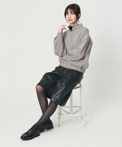 BEAUTY&YOUTH UNITED ARROWS / ビューティー&ユース ユナイテッドアローズ ニット・セーター | 【WEB限定】ポリエステル スナップスタンドプルオーバー | 詳細10