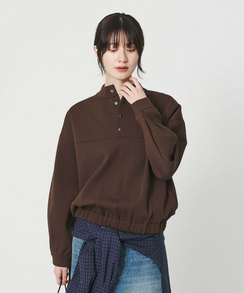 BEAUTY&YOUTH UNITED ARROWS / ビューティー&ユース ユナイテッドアローズ ニット・セーター | 【WEB限定】ポリエステル スナップスタンドプルオーバー | 詳細15