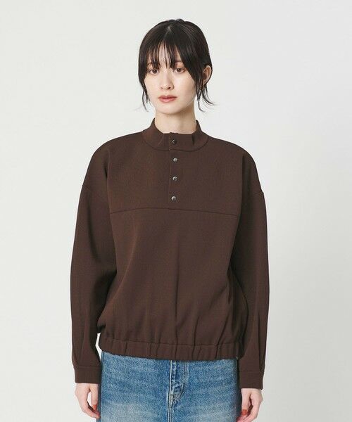 BEAUTY&YOUTH UNITED ARROWS / ビューティー&ユース ユナイテッドアローズ ニット・セーター | 【WEB限定】ポリエステル スナップスタンドプルオーバー | 詳細18