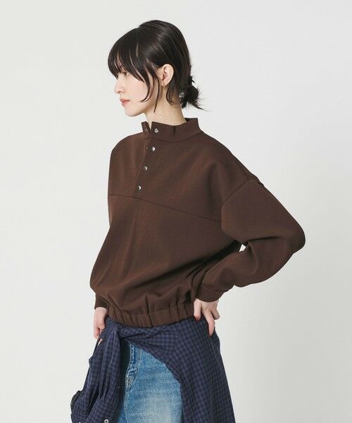 BEAUTY&YOUTH UNITED ARROWS / ビューティー&ユース ユナイテッドアローズ ニット・セーター | 【WEB限定】ポリエステル スナップスタンドプルオーバー | 詳細16