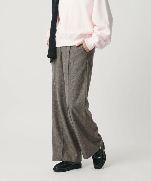 BEAUTY&YOUTH UNITED ARROWS / ビューティー&ユース ユナイテッドアローズ スラックス・ドレスパンツ | 毛ポリエステル フランネルパンツ | 詳細2