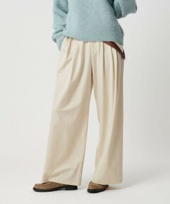 BEAUTY&YOUTH UNITED ARROWS / ビューティー&ユース ユナイテッドアローズ その他パンツ | 毛ポリエステルレーヨンブレンド ワイドタックパンツ