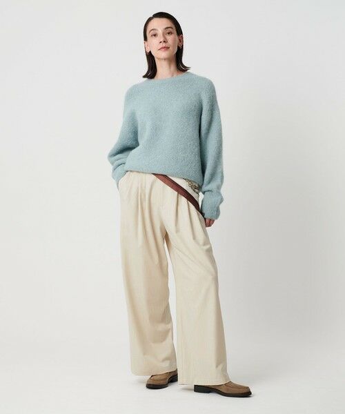 BEAUTY&YOUTH UNITED ARROWS / ビューティー&ユース ユナイテッドアローズ その他パンツ | 毛ポリエステルレーヨンブレンド ワイドタックパンツ | 詳細3