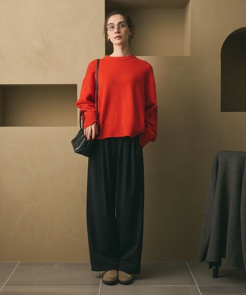 BEAUTY&YOUTH UNITED ARROWS / ビューティー&ユース ユナイテッドアローズ その他パンツ | 毛ポリエステルレーヨンブレンド ワイドタックパンツ | 詳細8