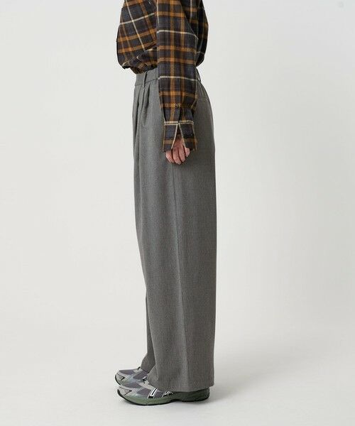 BEAUTY&YOUTH UNITED ARROWS / ビューティー&ユース ユナイテッドアローズ その他パンツ | 毛ポリエステルレーヨンブレンド ワイドタックパンツ | 詳細19