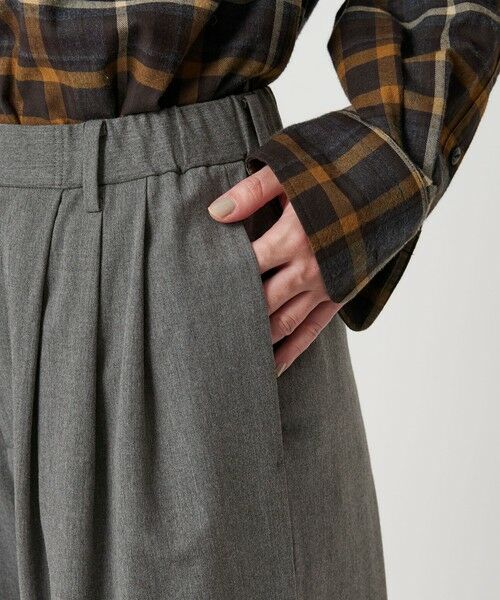 BEAUTY&YOUTH UNITED ARROWS / ビューティー&ユース ユナイテッドアローズ その他パンツ | 毛ポリエステルレーヨンブレンド ワイドタックパンツ | 詳細22