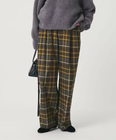 BEAUTY&YOUTH UNITED ARROWS / ビューティー&ユース ユナイテッドアローズ その他パンツ | コットンフランネルチェック バックゴムワイドパンツ