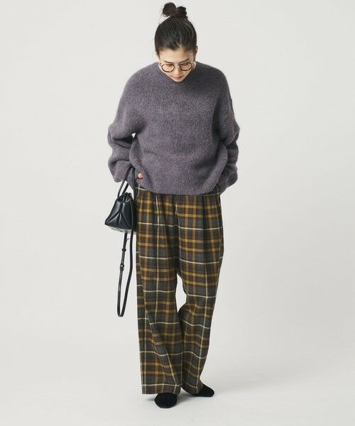 BEAUTY&YOUTH UNITED ARROWS / ビューティー&ユース ユナイテッドアローズ その他パンツ | コットンフランネルチェック バックゴムワイドパンツ | 詳細3