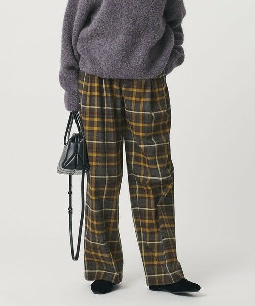 BEAUTY&YOUTH UNITED ARROWS / ビューティー&ユース ユナイテッドアローズ その他パンツ | コットンフランネルチェック バックゴムワイドパンツ | 詳細1