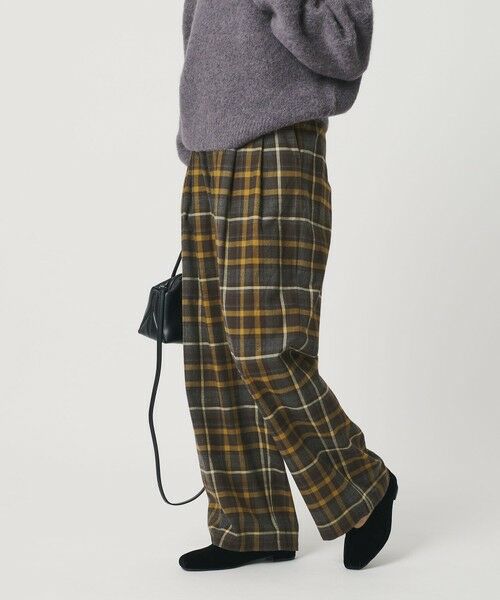 BEAUTY&YOUTH UNITED ARROWS / ビューティー&ユース ユナイテッドアローズ その他パンツ | コットンフランネルチェック バックゴムワイドパンツ | 詳細2