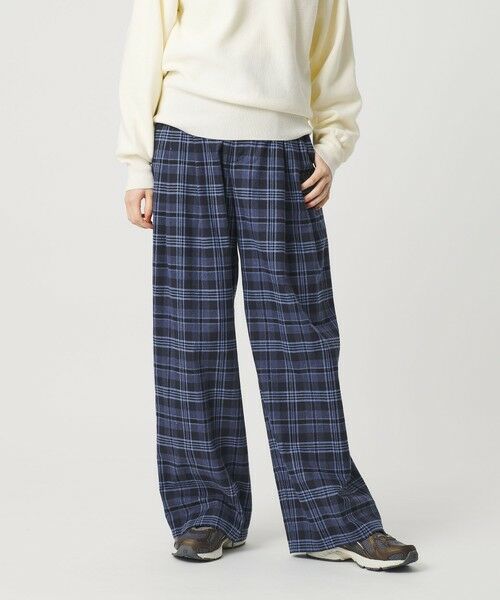 BEAUTY&YOUTH UNITED ARROWS / ビューティー&ユース ユナイテッドアローズ その他パンツ | コットンフランネルチェック バックゴムワイドパンツ | 詳細15