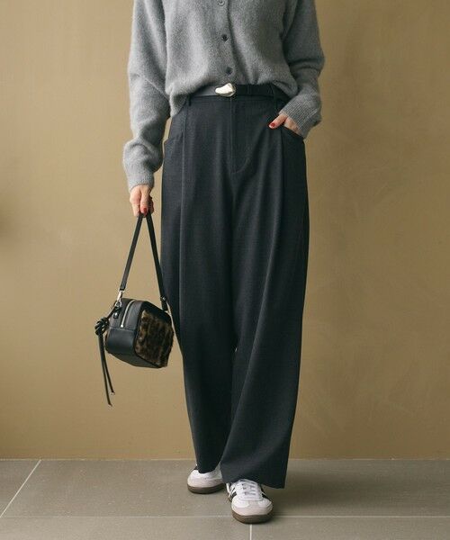 BEAUTY&YOUTH UNITED ARROWS / ビューティー&ユース ユナイテッドアローズ その他パンツ | ウールブレンド ツイルバックゴムパンツ ウォッシャブル | 詳細1