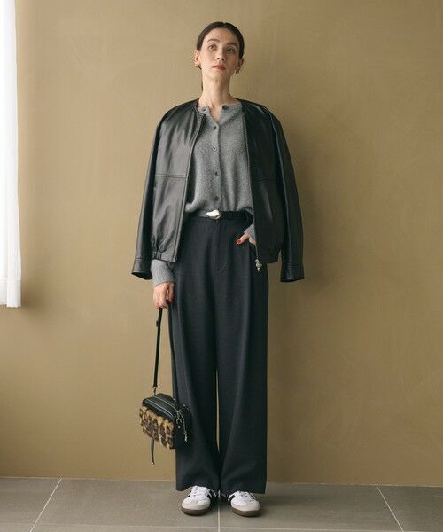 BEAUTY&YOUTH UNITED ARROWS / ビューティー&ユース ユナイテッドアローズ その他パンツ | ウールブレンド ツイルバックゴムパンツ ウォッシャブル | 詳細4