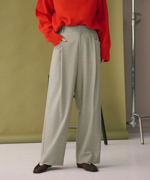 BEAUTY & YOUTH UNITED ARROWS/ビューティー&ユース ユナイテッドアローズ ウールブレンド ツイルバックゴムパンツ ウォッシャブル BEIGE M BEAUTY & YOUTH UNITED ARROWS/ビューティー&ユース ユナイテッドアローズ ウールブレンド ツイルバックゴムパンツ ウォッシャブル BEIGE M