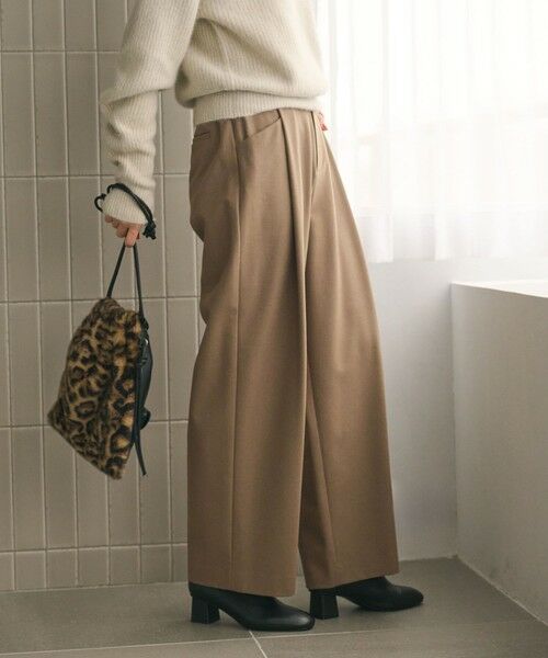 BEAUTY&YOUTH UNITED ARROWS / ビューティー&ユース ユナイテッドアローズ その他パンツ | ウールブレンド ツイルバックゴムパンツ ウォッシャブル | 詳細18