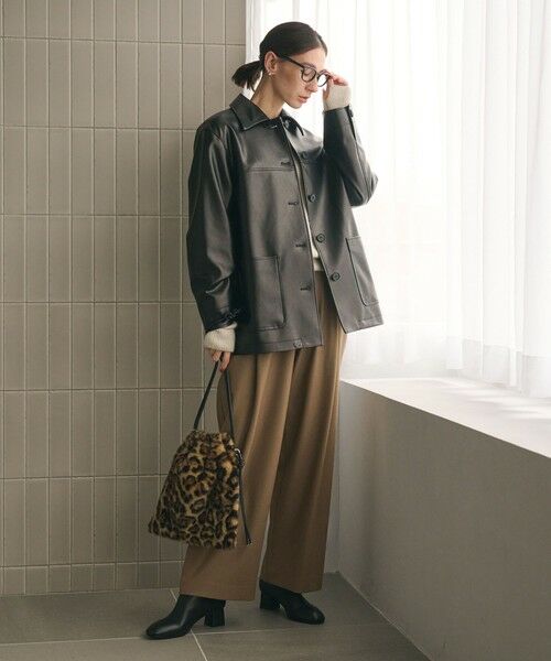 BEAUTY&YOUTH UNITED ARROWS / ビューティー&ユース ユナイテッドアローズ その他パンツ | ウールブレンド ツイルバックゴムパンツ ウォッシャブル | 詳細19