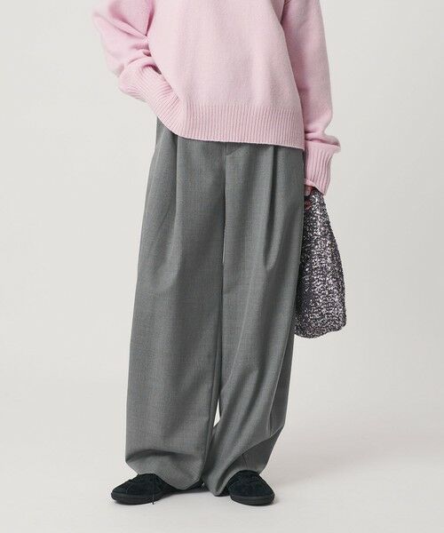 BEAUTY&YOUTH UNITED ARROWS / ビューティー&ユース ユナイテッドアローズ その他パンツ | 毛ポリエステル カーブパンツ ウォッシャブル | 詳細4