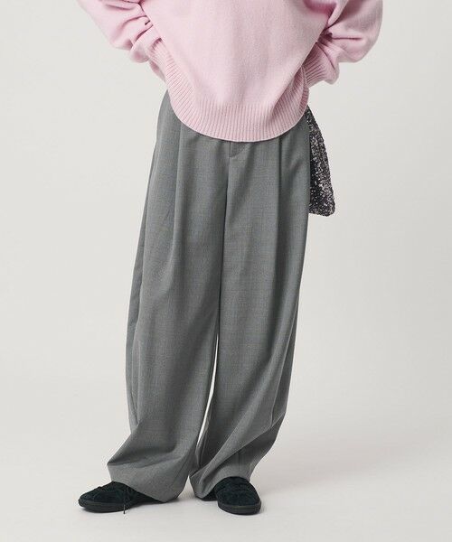 BEAUTY&YOUTH UNITED ARROWS / ビューティー&ユース ユナイテッドアローズ その他パンツ | 毛ポリエステル カーブパンツ ウォッシャブル(LT.GRAY)