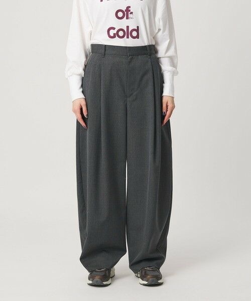 BEAUTY&YOUTH UNITED ARROWS / ビューティー&ユース ユナイテッドアローズ その他パンツ | 毛ポリエステル カーブパンツ ウォッシャブル | 詳細9