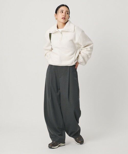 BEAUTY&YOUTH UNITED ARROWS / ビューティー&ユース ユナイテッドアローズ その他パンツ | 毛ポリエステル カーブパンツ ウォッシャブル | 詳細8