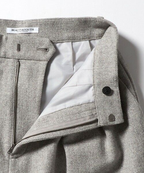 BEAUTY&YOUTH UNITED ARROWS / ビューティー&ユース ユナイテッドアローズ スラックス・ドレスパンツ | 毛ブレンド ヘリンボーンワイドパンツ | 詳細10