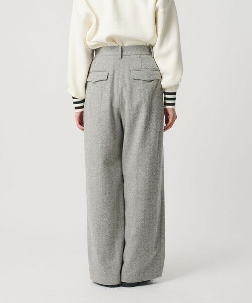 BEAUTY&YOUTH UNITED ARROWS / ビューティー&ユース ユナイテッドアローズ スラックス・ドレスパンツ | 毛ブレンド ヘリンボーンワイドパンツ | 詳細6