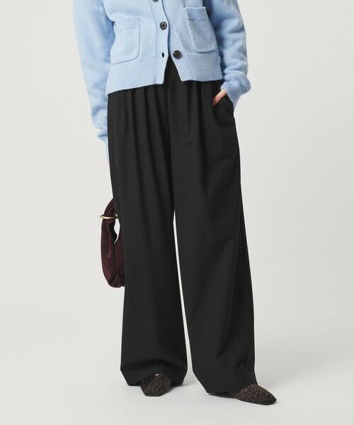 BEAUTY&YOUTH UNITED ARROWS / ビューティー&ユース ユナイテッドアローズ その他パンツ | 裏起毛ジョーゼット ワイドパンツ ウォッシャブル | 詳細2