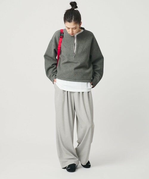 BEAUTY&YOUTH UNITED ARROWS / ビューティー&ユース ユナイテッドアローズ その他パンツ | 裏起毛ジョーゼット ワイドパンツ ウォッシャブル | 詳細9