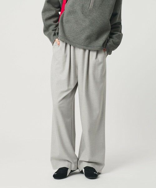 BEAUTY&YOUTH UNITED ARROWS / ビューティー&ユース ユナイテッドアローズ その他パンツ | 裏起毛ジョーゼット ワイドパンツ ウォッシャブル | 詳細6