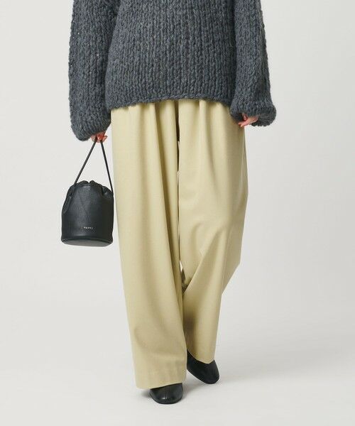 BEAUTY&YOUTH UNITED ARROWS / ビューティー&ユース ユナイテッドアローズ その他パンツ | 裏起毛ジョーゼット ワイドパンツ ウォッシャブル | 詳細18