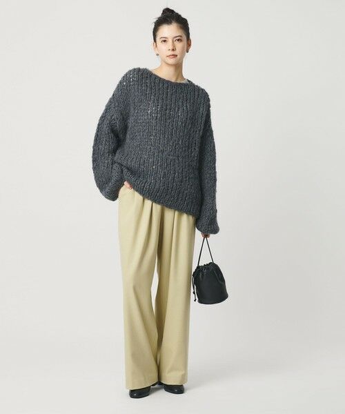 BEAUTY&YOUTH UNITED ARROWS / ビューティー&ユース ユナイテッドアローズ その他パンツ | 裏起毛ジョーゼット ワイドパンツ ウォッシャブル | 詳細20