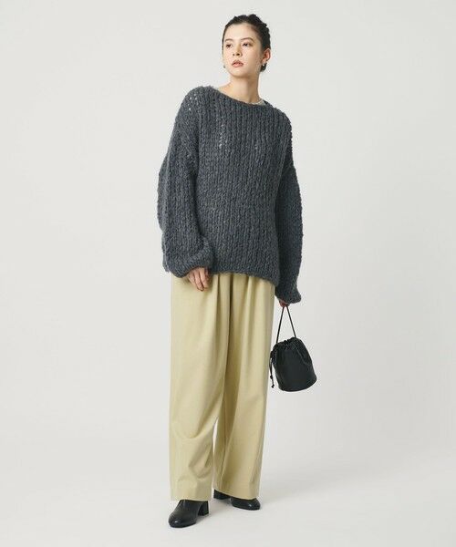 BEAUTY&YOUTH UNITED ARROWS / ビューティー&ユース ユナイテッドアローズ その他パンツ | 裏起毛ジョーゼット ワイドパンツ ウォッシャブル | 詳細21