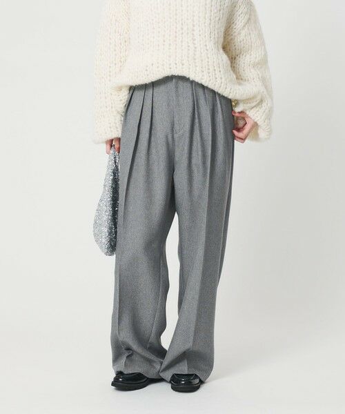 BEAUTY&YOUTH UNITED ARROWS / ビューティー&ユース ユナイテッドアローズ その他パンツ | 【WEB限定】ポリエステル タックワイドパンツ ウォッシャブル | 詳細1