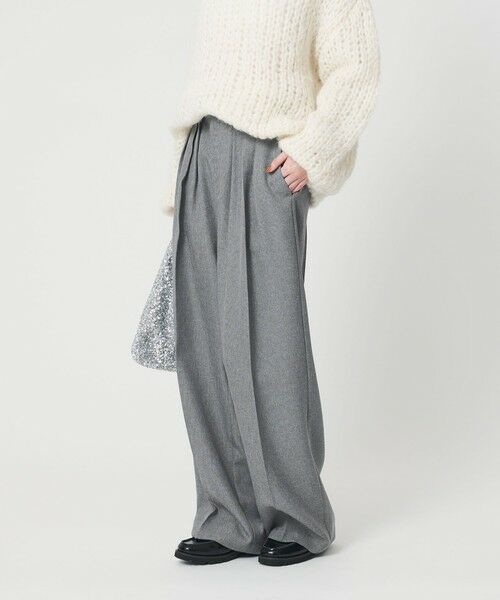 BEAUTY&YOUTH UNITED ARROWS / ビューティー&ユース ユナイテッドアローズ その他パンツ | 【WEB限定】ポリエステル タックワイドパンツ ウォッシャブル | 詳細2