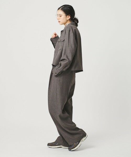 BEAUTY&YOUTH UNITED ARROWS / ビューティー&ユース ユナイテッドアローズ その他パンツ | 【WEB限定】ポリエステル タックワイドパンツ ウォッシャブル | 詳細12