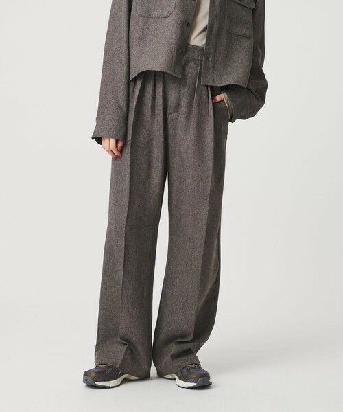 BEAUTY&YOUTH UNITED ARROWS / ビューティー&ユース ユナイテッドアローズ その他パンツ | 【WEB限定】ポリエステル タックワイドパンツ ウォッシャブル | 詳細10