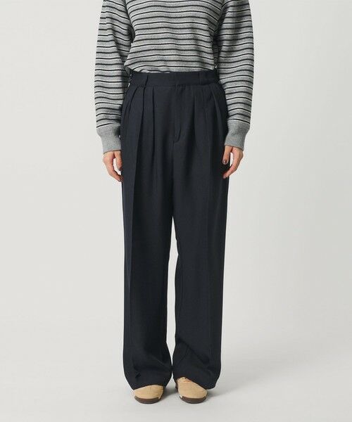 BEAUTY&YOUTH UNITED ARROWS / ビューティー&ユース ユナイテッドアローズ その他パンツ | 【WEB限定】ポリエステル タックワイドパンツ ウォッシャブル | 詳細25