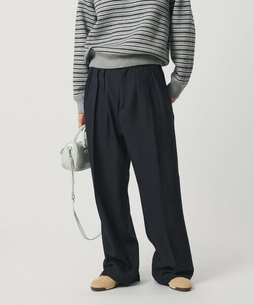 BEAUTY&YOUTH UNITED ARROWS / ビューティー&ユース ユナイテッドアローズ その他パンツ | 【WEB限定】ポリエステル タックワイドパンツ ウォッシャブル | 詳細23