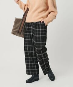 BEAUTY&YOUTH UNITED ARROWS / ビューティー&ユース ユナイテッドアローズ チノ・ワークパンツ | 【WEB限定】裏起毛ウィンドウペン タックワイドパンツ ウォッシャブル