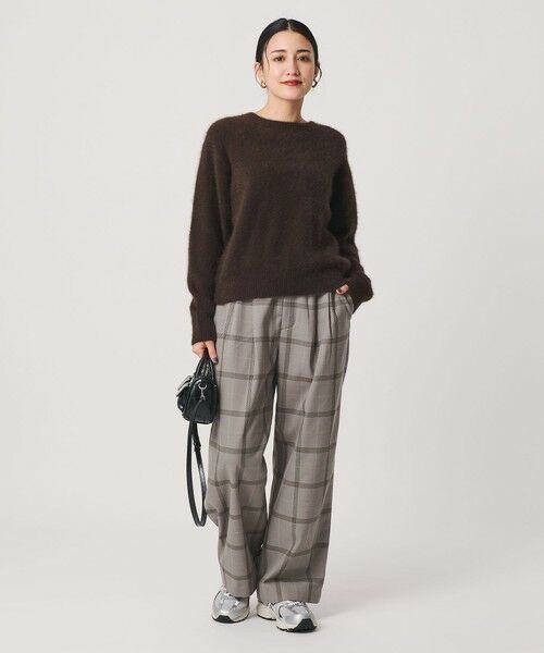 BEAUTY&YOUTH UNITED ARROWS / ビューティー&ユース ユナイテッドアローズ チノ・ワークパンツ | 【WEB限定】裏起毛ウィンドウペン タックワイドパンツ ウォッシャブル | 詳細11